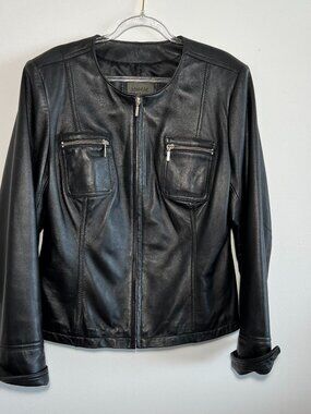 Uniform John Paul Richard Leather Jacket Size M Black